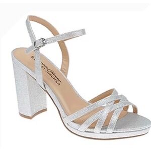 American Glamour Badgley Mischka Womens Kyleen Heeled Sandals